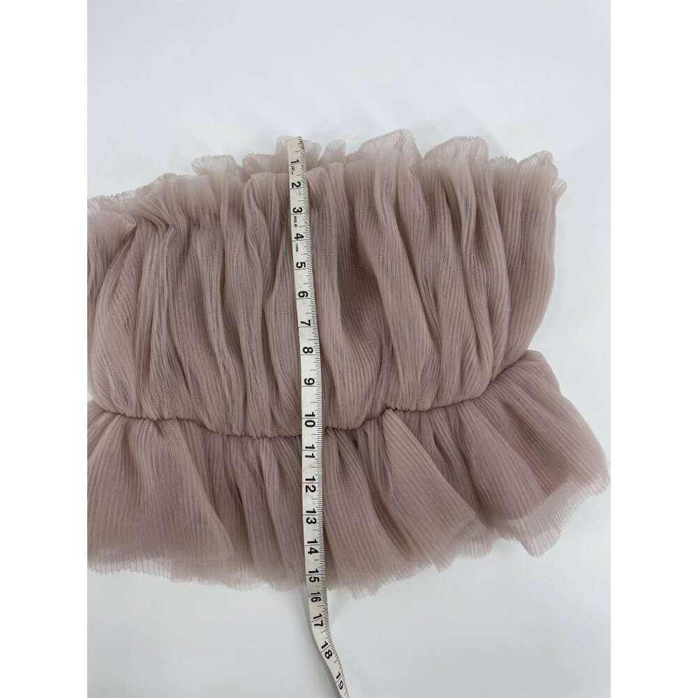 NWT Endless Rose Womens Strapless Tulle Peplum Top M Lightweight Fairy Feminine - Picture 6 of 8